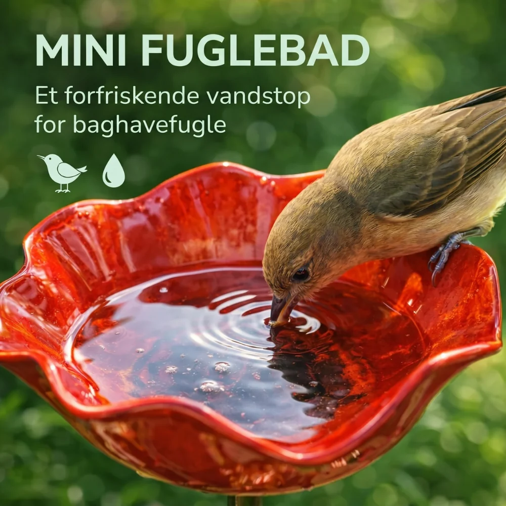 PetalHaven Garden™ – Have Fuglebad & Bestøver Vandstation - Billede 2