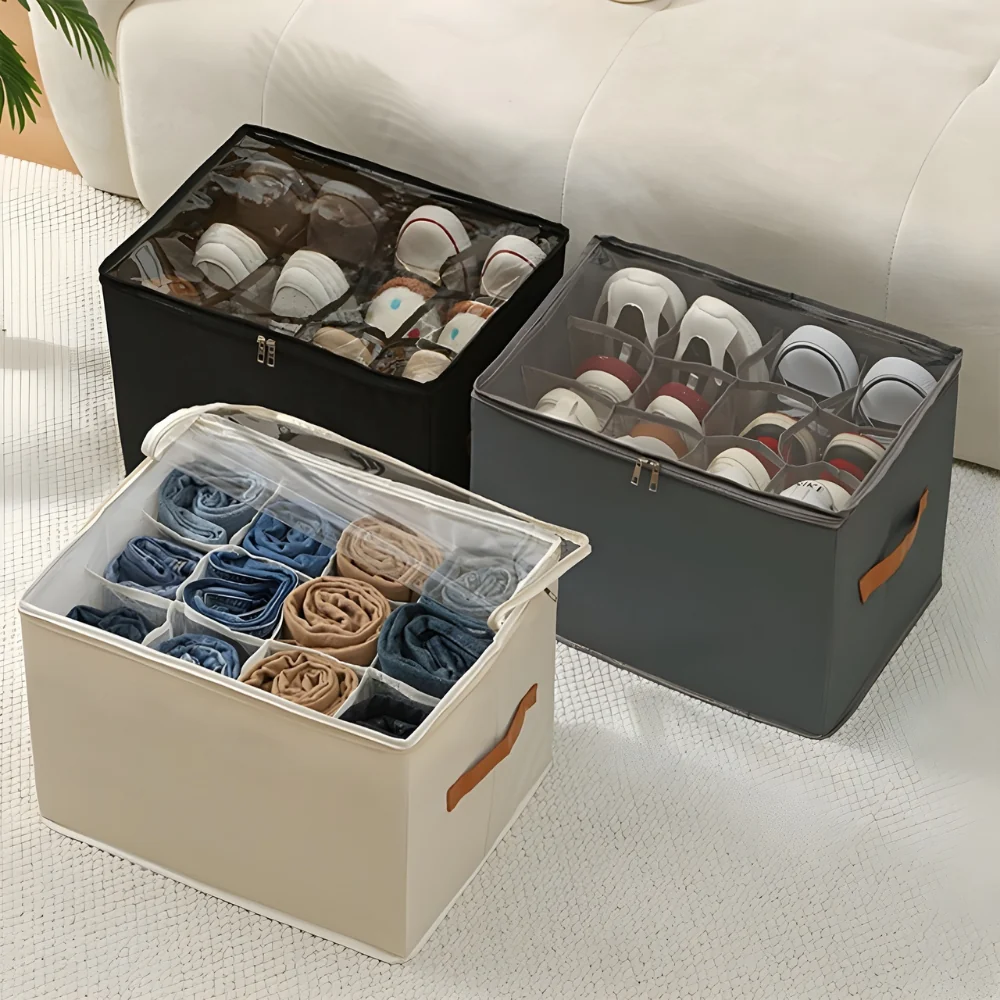 CubiqBox™ – Sammenfoldelig Pladsbesparende Opbevaringsboks - Billede 4