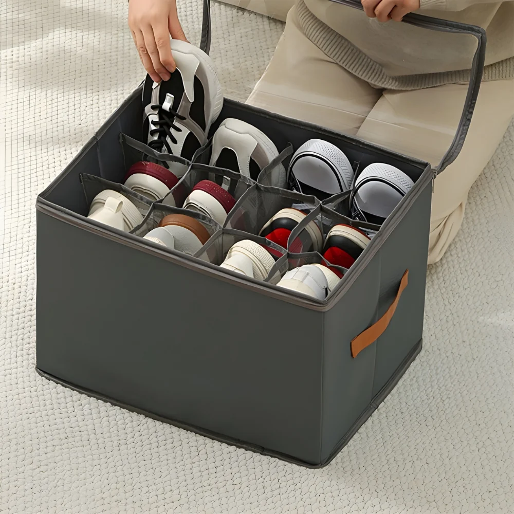 CubiqBox™ – Sammenfoldelig Pladsbesparende Opbevaringsboks - Billede 7