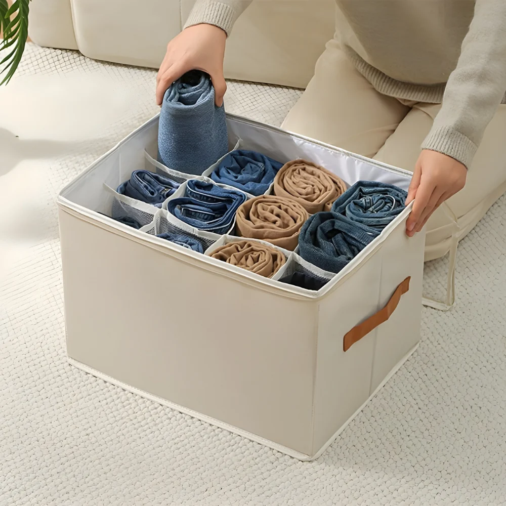 CubiqBox™ – Sammenfoldelig Pladsbesparende Opbevaringsboks - Billede 8