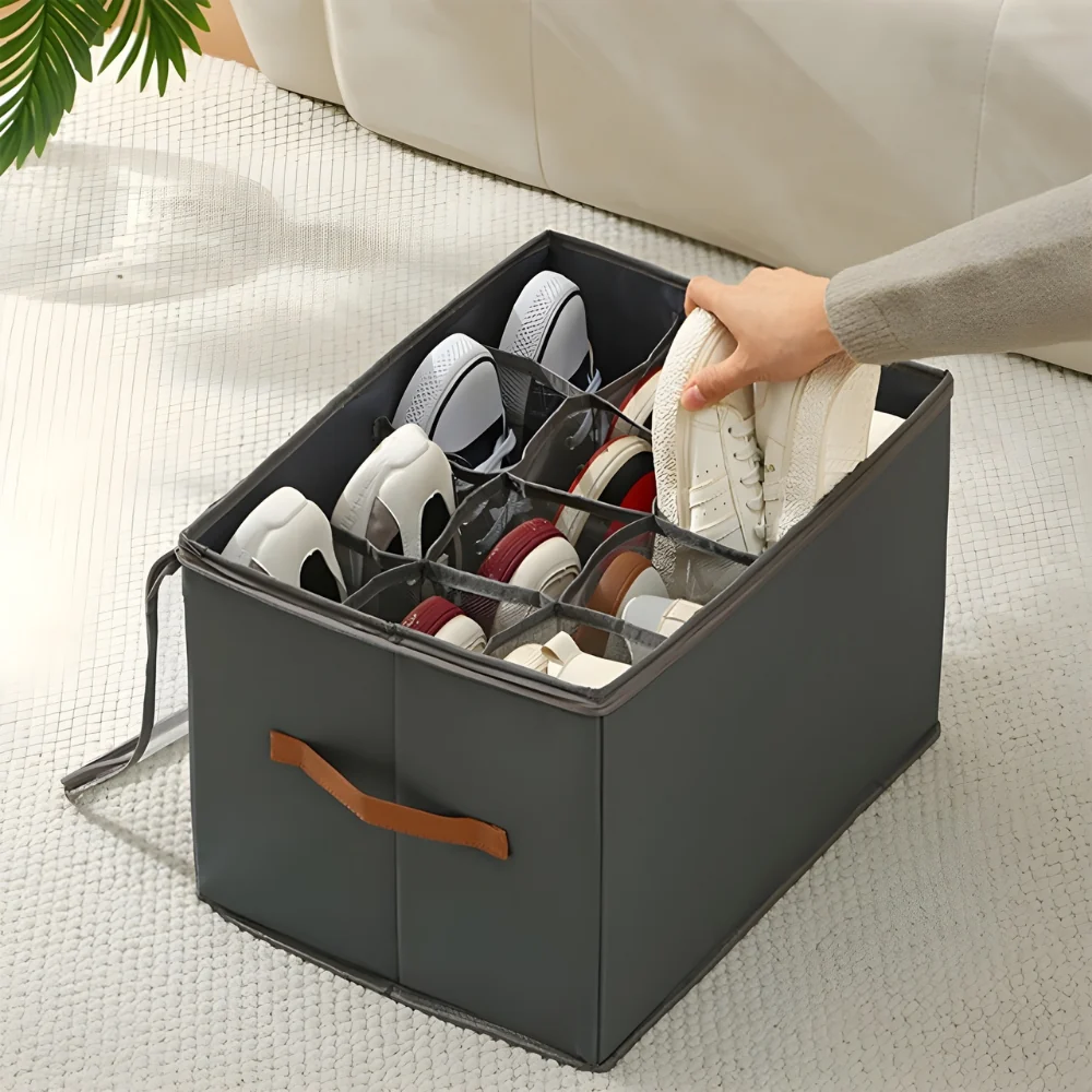 CubiqBox™ – Sammenfoldelig Pladsbesparende Opbevaringsboks - Billede 9