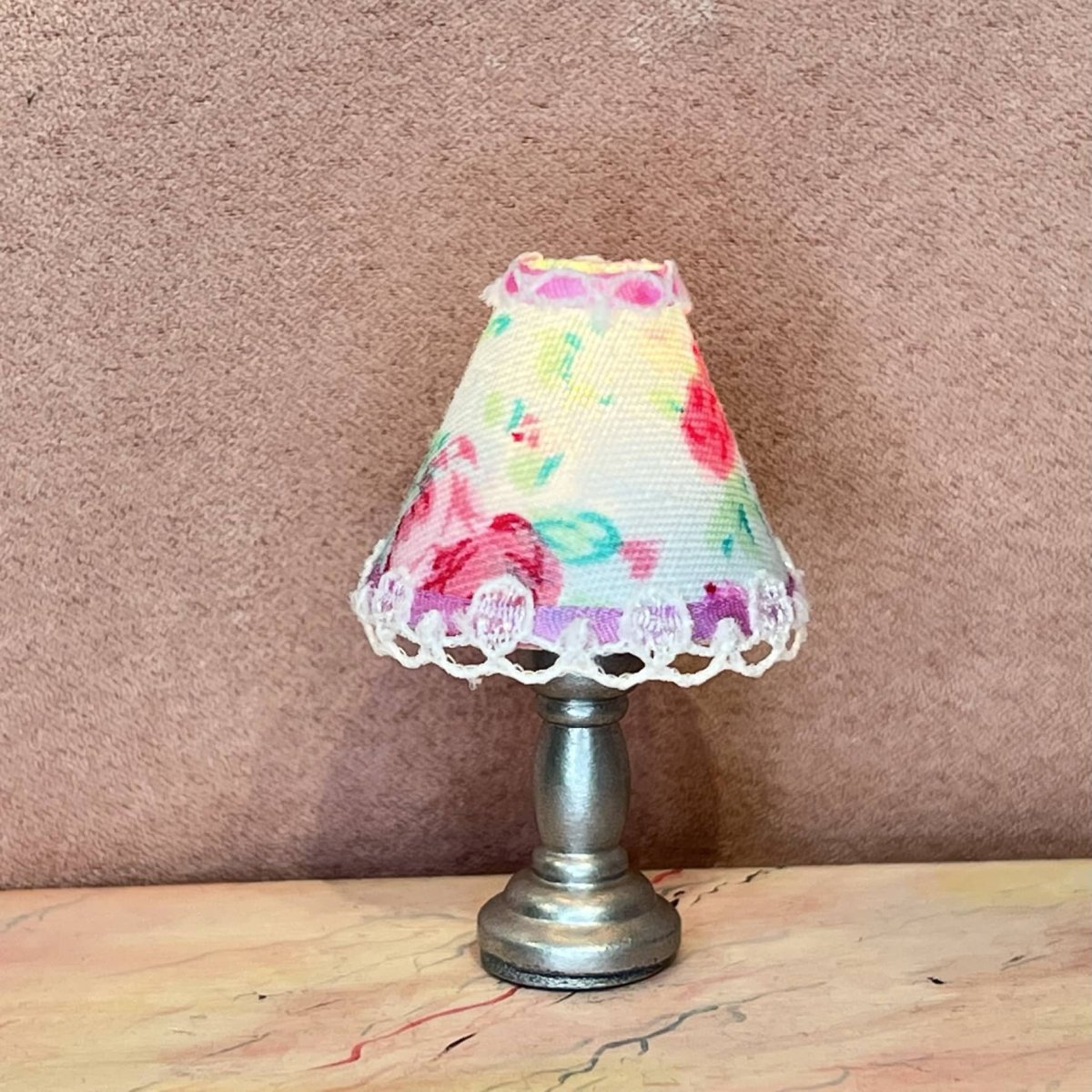 Petit lampe m. lyseblå skærm - Billede 2