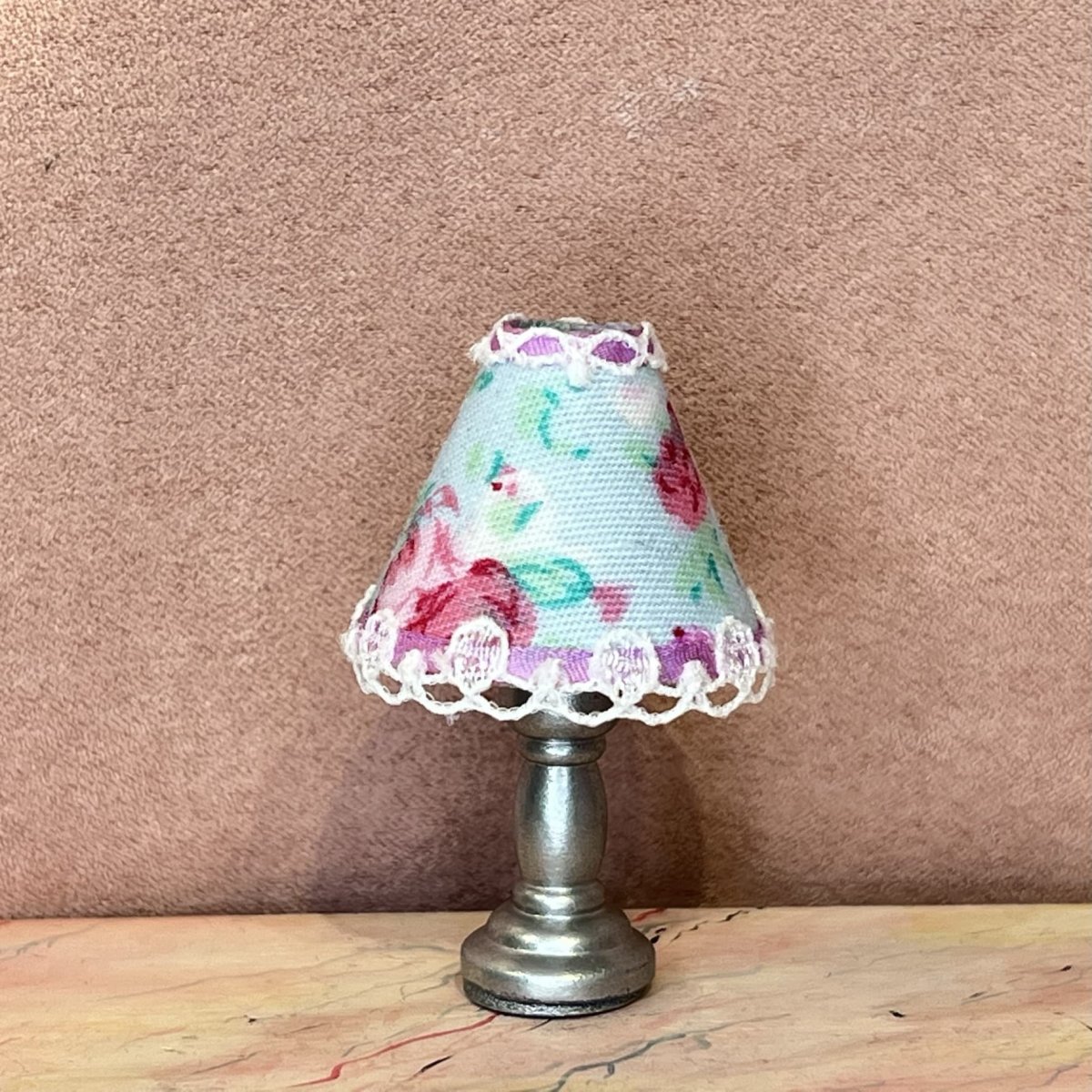 Petit lampe m. lyseblå skærm - Billede 3