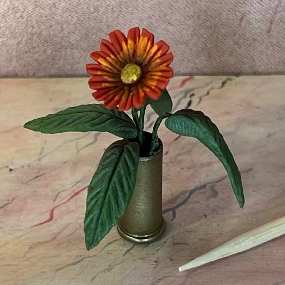 Rød dukkehus blomst - Billede 3