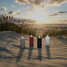 LED Stearinlys -1 stk. - ø7,5 x 20 cm - m/3D flamme - (flere farver) - Billede 3