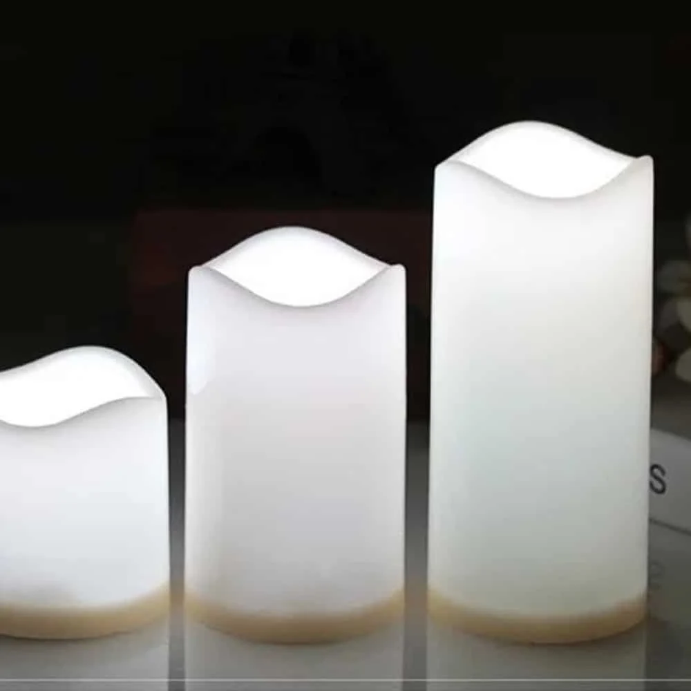 LED stearinlys - 3 stk. - 7.5/11.5/15 cm - m/fjernbetjening - m/farveskift - Billede 5