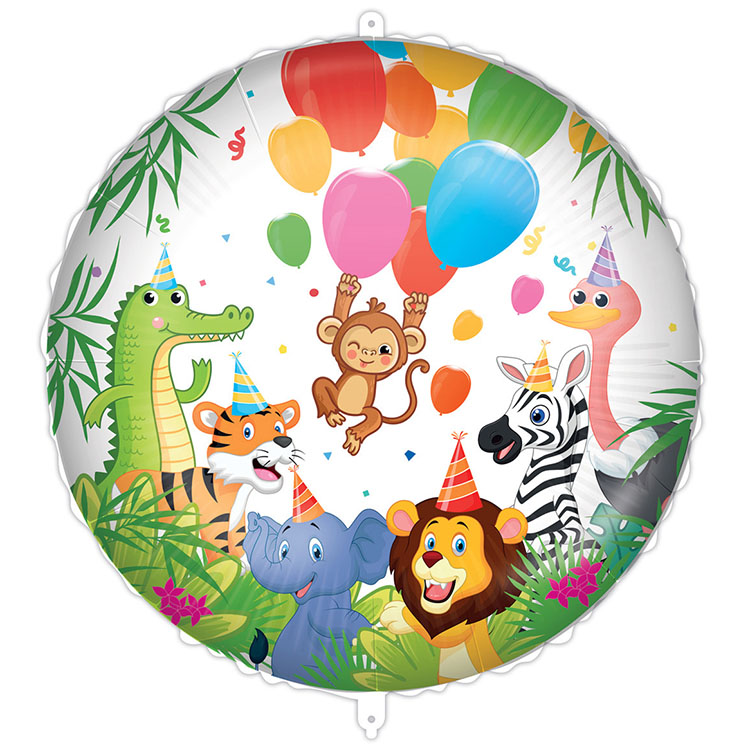 Junglefest Folieballon 46 cm - Billede 2