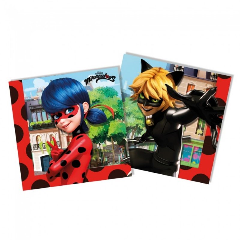 Servietter Miraculous 20-pak - Billede 2