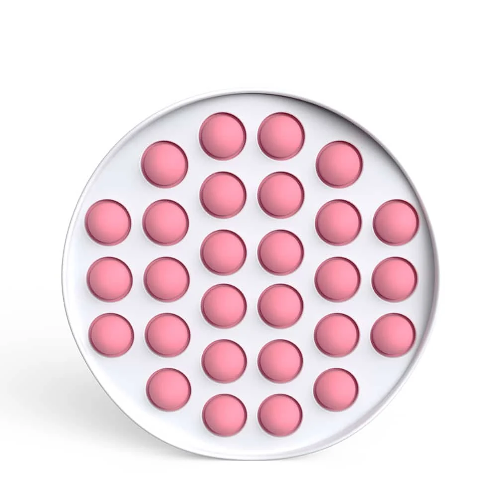 Fidget Toys - Pop It Bubbles - Hvid Cirkel (flere farver) - Billede 2