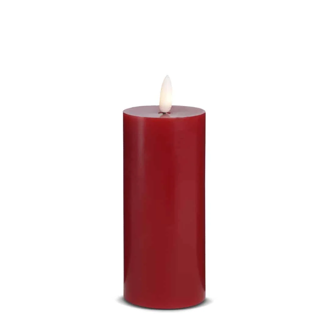 LED Stearinlys -1 stk. - ø5,5 x 15 cm - m/3D flamme - (flere farver) - Billede 6