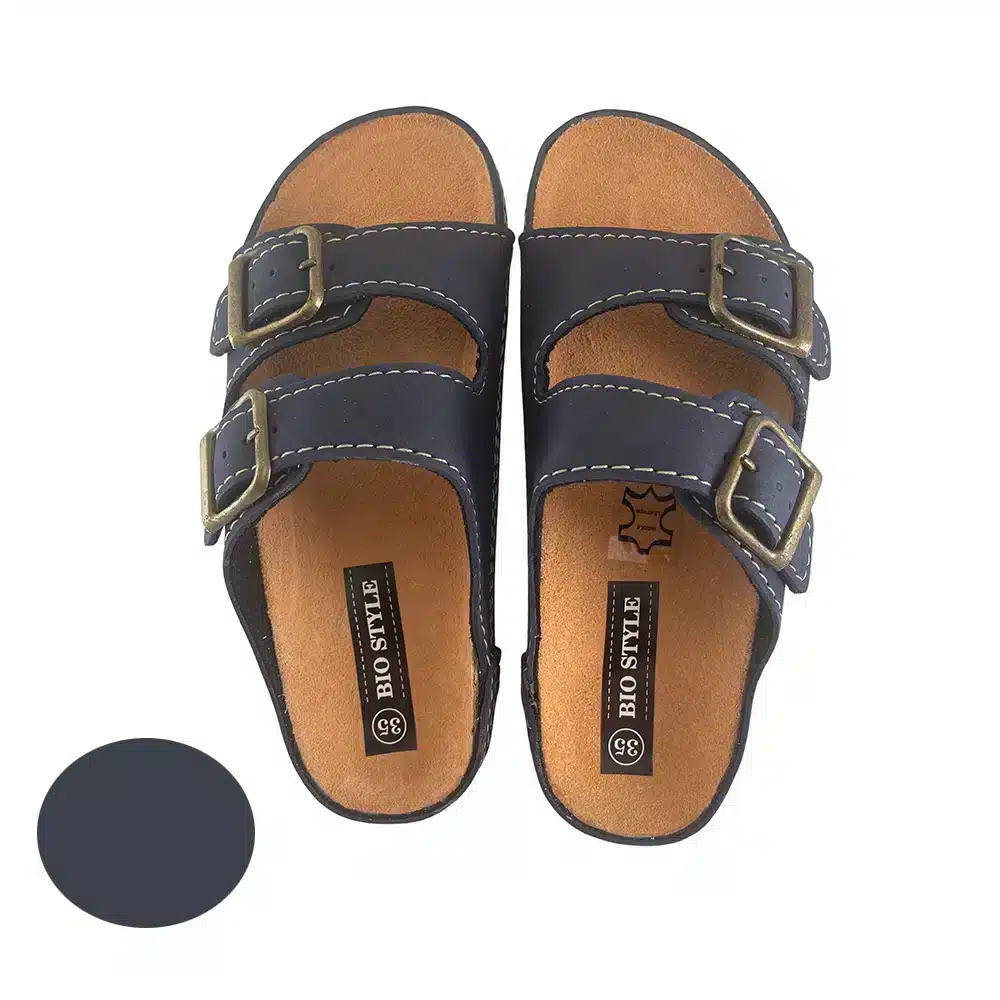 Sandaler til børn m/stropper model Bio Style - sort eller marineblå - Billede 3