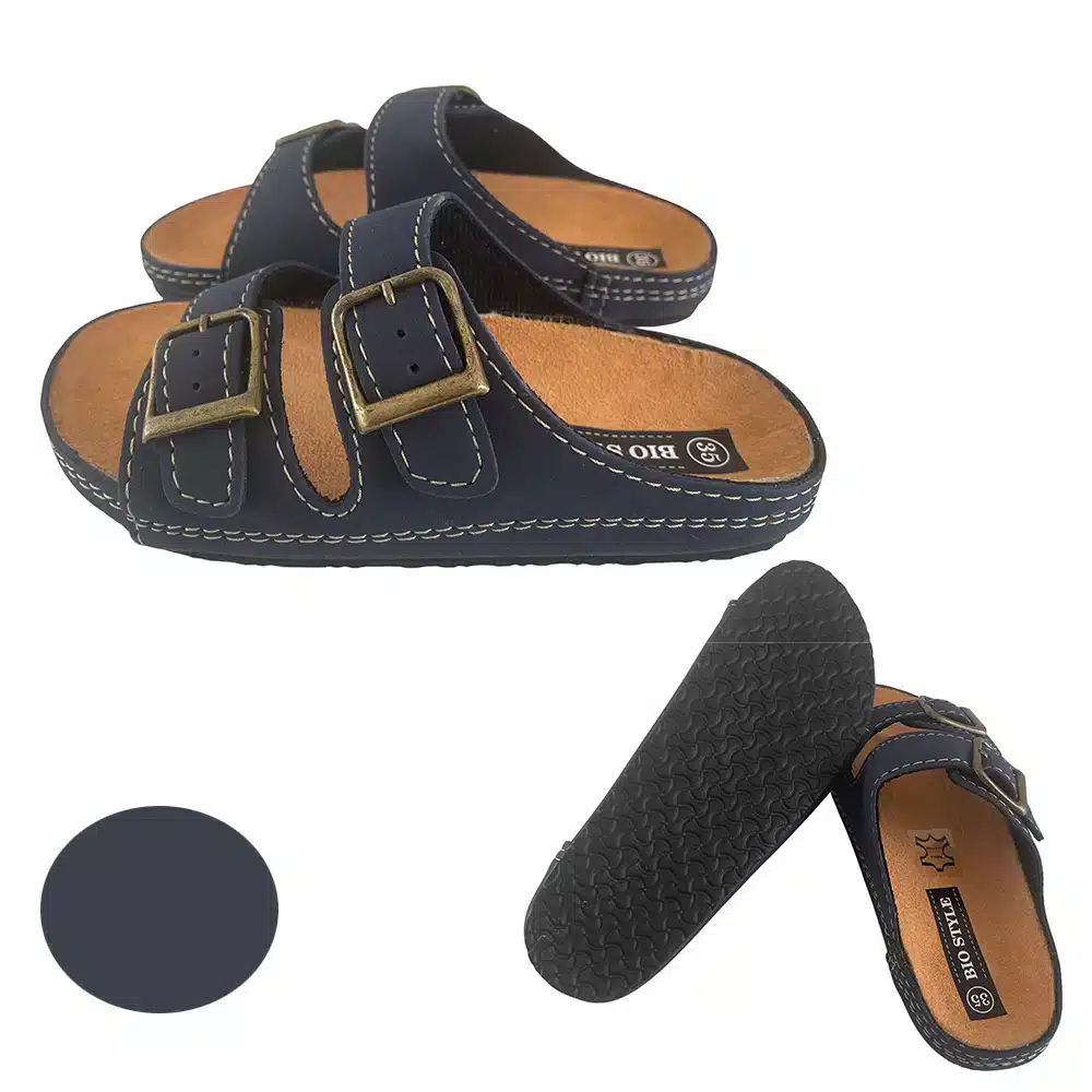 Sandaler til børn m/stropper model Bio Style - sort eller marineblå - Billede 5