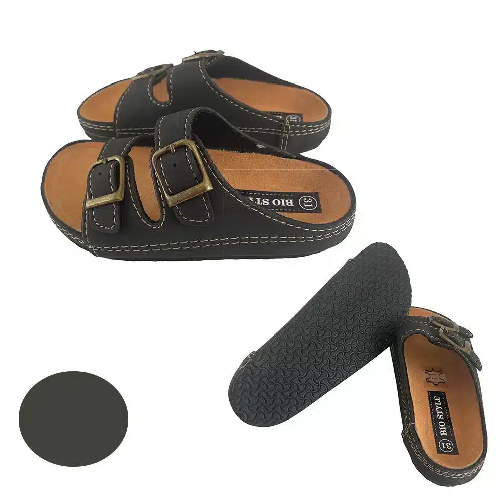 Sandaler til børn m/stropper model Bio Style - sort eller marineblå - Billede 8