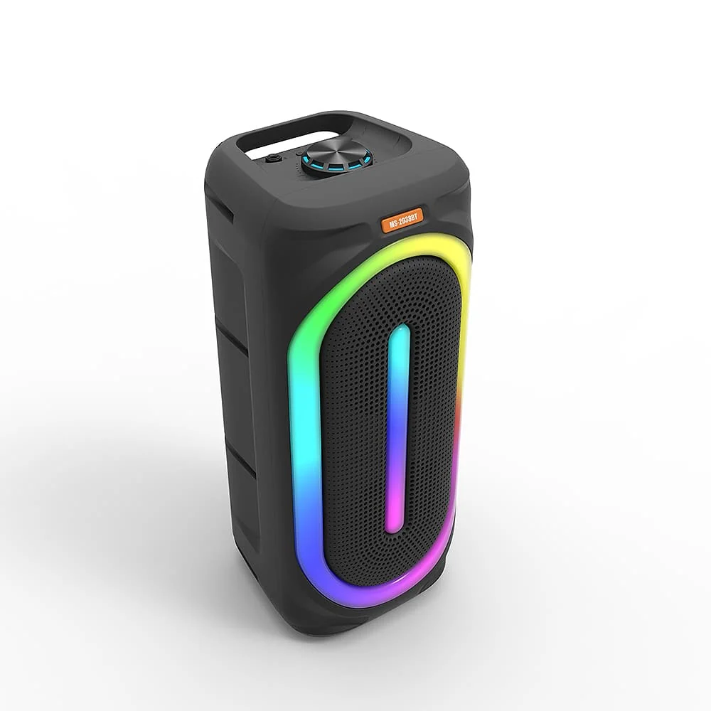 Soundbox højtaler med bluetooth, RGB-lys, FM-radio og mikrofon (56 x 24 cm.) - Billede 6